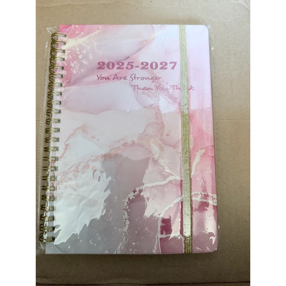 Marbled Day And Monthly Planner For 2025-2027 NWT Size 8.5x6
